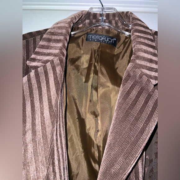 MetaFuori New York Embroidered Cordaroy Blazer Sportcoat Jacket size 2XL - Picture 4 of 16